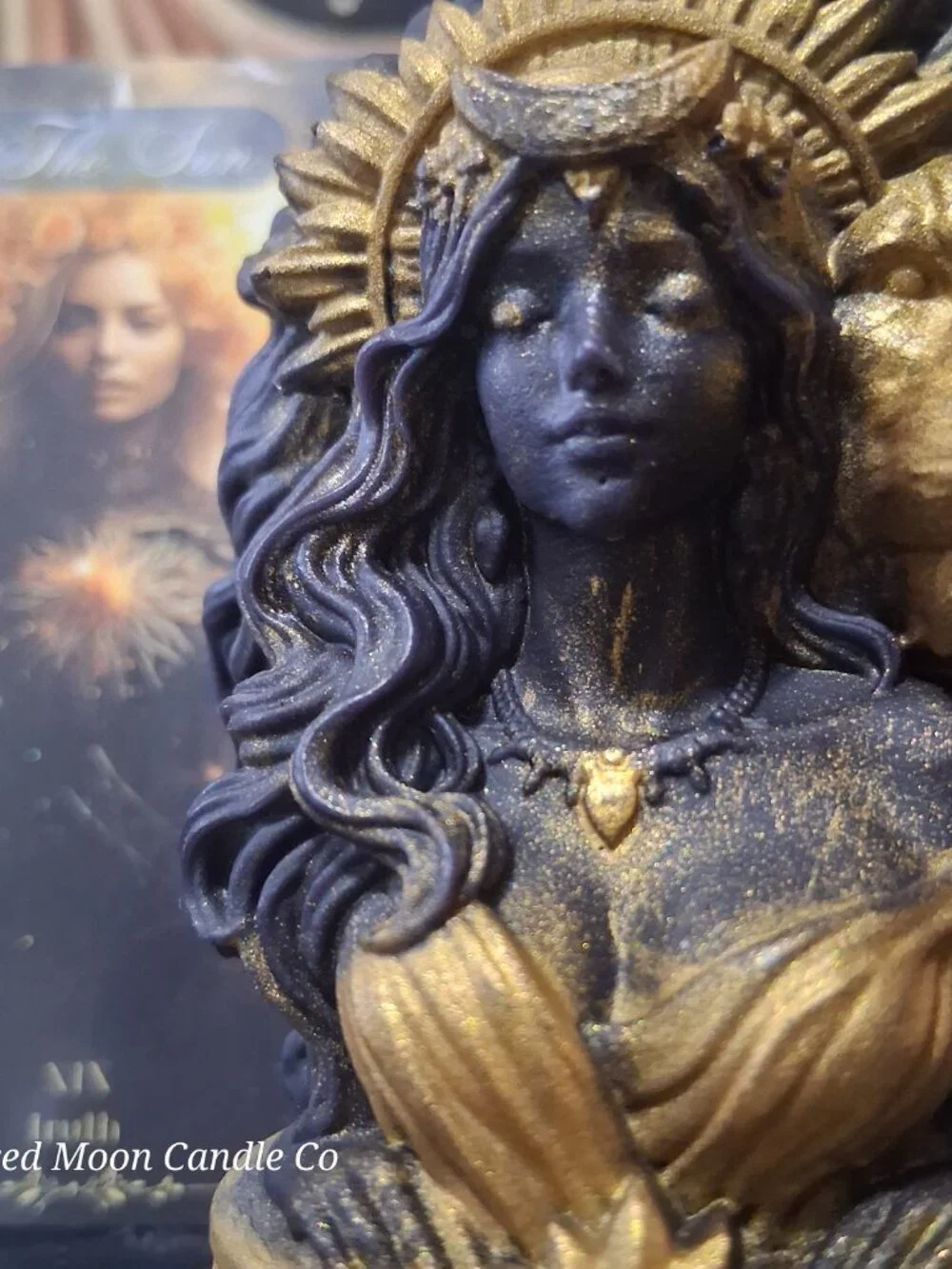 Sekhmet — Goddess of Ra Luxury Ritual Candle | Hand-Sculpted Lioness Warrior | D